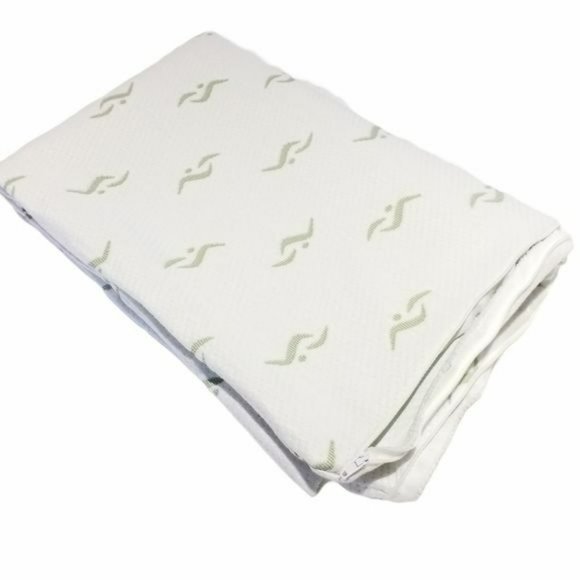 Waterproof Mattress Protector And Pillowcase Breathable Bamboo Jacquard Set Twin - Picture 3 of 11